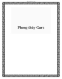 Phong thủy Gara