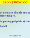 Giáo trình kỹ thuật điện - bài 3 : Bảo vệ động cơ