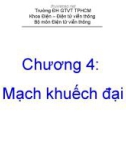 Bài giảng Kỹ thuật điện tử: Chương 4 - Lại Nguyễn Duy