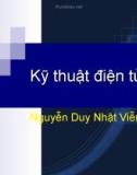 Bài giảng Kỹ thuật điện tử ( Nguyễn Duy Nhật Viễn) - Chương 4 OPAMP và ứng dụng