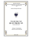 Tài liệu học tập Quản trị dự án: Phần 1