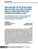 Tổng quan một số yếu tố ảnh hưởng đến quá trình thực hiện thí nghiệm đánh giá cường độ bê tông bằng phương pháp không phá hủy