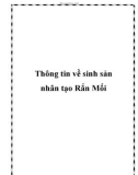 Thông tin về sinh sản nhân tạo Rắn Mối