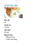 Cơm bò xào