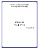 Bài giảng Vật lý 2 - GV. Lê Thị Hà