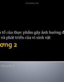 Bài giảng Vi sinh thực phẩm: Chương 2 - TS. Bùi Hồng Quân