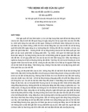 ‘’Tác động xã hội của du lịch Báo cáo đề dẫn của GS. C.L.Jenkins