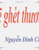 Bài giảng Ngữ văn 11: Lẽ ghét thương - Nguyễn Đình Chiểu