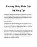 Phương Pháp Thúc Đẩy Sự Sáng Tạo