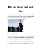 Đào tạo phong cách lãnh đạo