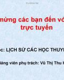 Bài giảng Lịch sử các học thuyết kinh tế: Chương 1 - Vũ Thị Thu Hương