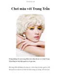 Chơi màu với Trang Trần