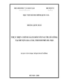Luận văn Thạc sĩ Quản lý công: Thực hiện chính sách đối với người có công tại huyện Gia Lâm, thành phố Hà Nội