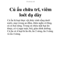 Củ ấu chữa trĩ, viêm loét dạ dày