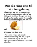 Qủa sầu riêng giúp bổ thận tráng dương