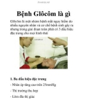 Bệnh Glôcôm là gì