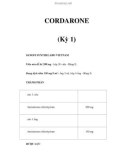 CORDARONE (Kỳ 1)