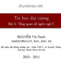 Tin học đại cương - Bài 5