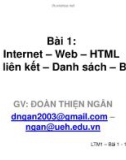 Bài giảng Lập trình mạng: Bài 1 - Đoàn Thiện Ngân