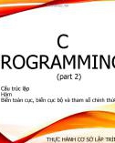 Bài giảng Thực hành cơ sở lập trình: C Programming (Phần 2)