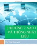 Bài giảng Hệ phân tán - Chương 7: Sao lưu và thống nhất dữ liệu