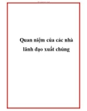 Quan niệm của các nhà lãnh đạo xuất chúng