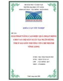 Khoá luật tốt nghiệp: Giải pháp nâng cao hiệu quả hoạt động cho vay hộ sản xuất tại ngân hàng TMCP Sài Gòn Thương Tín chi nhánh Vĩnh Long