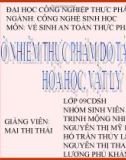 Nhiễm thực phẩm do tác nhân hóa học