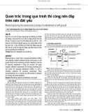 Quan trắc trong quá trình thi công nền đắp trên nền đất yếu