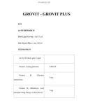 GROVIT - GROVIT PLUS