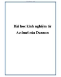 Bài học kinh nghiệm từ Actimel của Dannon