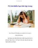 5 lý do khiến bạn khó tập trung