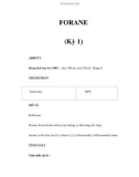 FORANE (Kỳ 1)