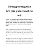 Những phương pháp đơn giản phòng tránh sỏi mật