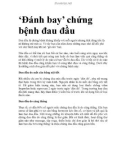 ‘Đánh bay’ chứng bệnh đau đầu