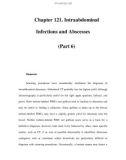 Chapter 121. Intraabdominal Infections and Abscesses (Part 6)