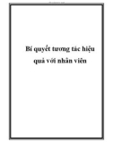 Bí quyết tương tác hiệu quả với nhân viên