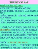 Bài giảng Thuốc cố sáp