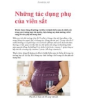 Những tác dụng phụ của viên sắt