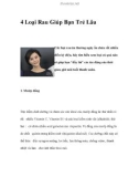 4 Loại Rau Giúp Bạn Thêm Trẻ Lâu