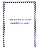 Dấu hiệu thất bại của các công ty Internet non trẻ