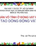 SINH SẢN VÔ TÍNH Ở ĐỘNG VẬT ĐA BÀO