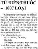 Tài liệu: Từ điển thuốc – 1007 loại