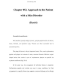 Chapter 052. Approach to the Patient with a Skin Disorder (Part 6)