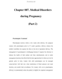 Chapter 007. Medical Disorders during Pregnancy (Part 2)