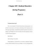 Chapter 007. Medical Disorders during Pregnancy (Part 3)