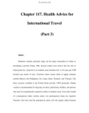 Chapter 117. Health Advice for International Travel (Part 3)