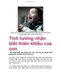 Tinh tường nhận biết thiên khiếu của con