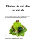 Cắm hoa cúc hình nhím con xinh xắn