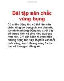 Bài tập săn chắc vùng bụng